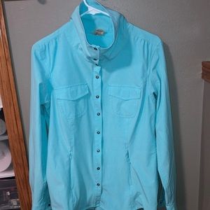 Duluth Trading Co size small long sleeve snap top
